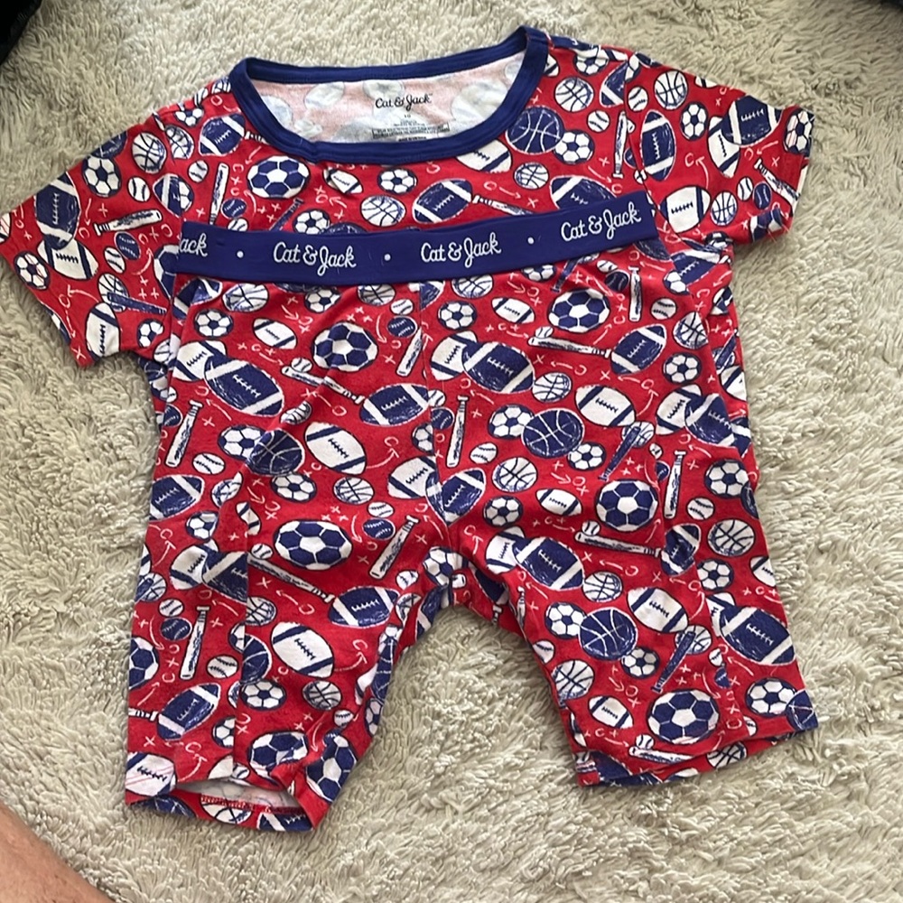 Cat and Jack boys size 10 sports jammies